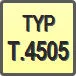 Piktogram - Typ: T.4505